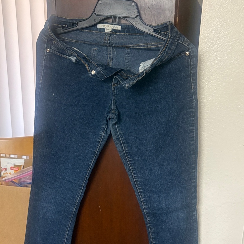 Forever 21 Dark Blue Skinny Jeans